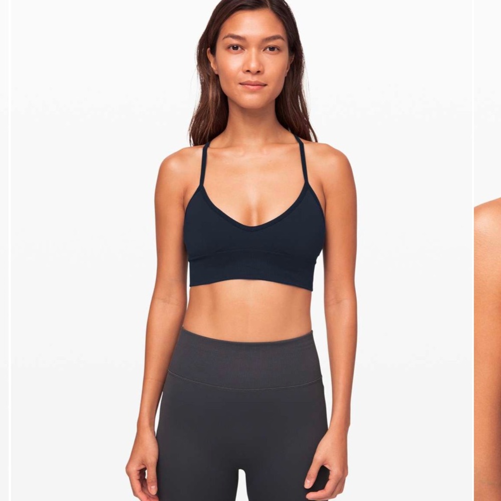 NWT Lululemon Ebb To Street Bra *Light Support, C/D CupTrue Navy (Size 6)